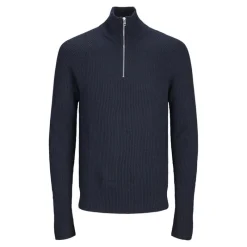 Discount Jjpannel knit half zip aw24 black Homme Homme Pull, Gilet, Sweat