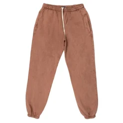 Outlet Jogging couleur chocolat droit en coton Homme Homme Vetements De Sports Homme|Pantalon