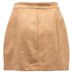 Hot Jupe à boutons avec poches valentina light camel suédine Femme Femme Jupe, Robe
