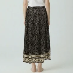 Clearance Jupe boutonnée imprimé fleurs avec motifs Femme Femme Jupe, Robe