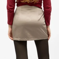 Sale Jupe courte satinée de tailleur Femme Femme Jupe, Robe