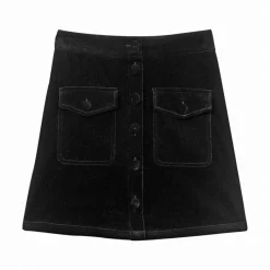 New Jupe courte veveine caramel Femme Femme Jupe, Robe