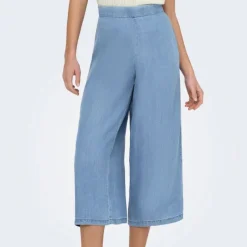 Outlet Jupe culotte évasée taille élastique Femme Femme Pantalon