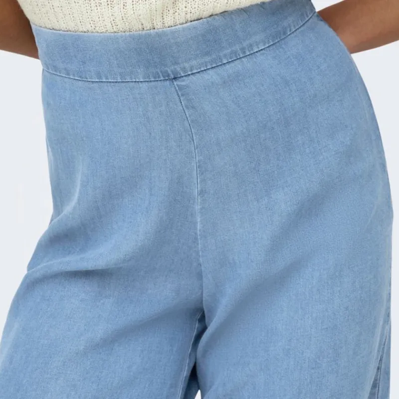 Outlet Jupe culotte évasée taille élastique Femme Femme Pantalon
