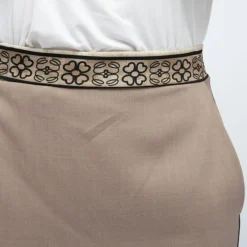 New Jupe dasy mi longue bandes graphiques avec fente Femme Femme Jupe, Robe