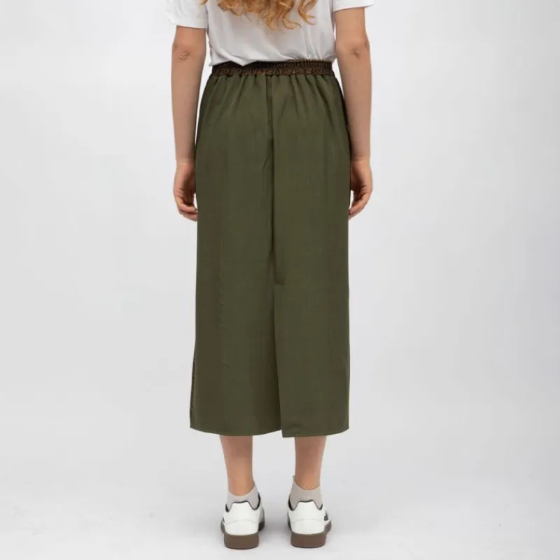 Online Jupe dasy mi longue bandes graphiques avec fente Femme Femme Jupe, Robe