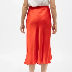 Clearance Jupe droite effet satiné jill Femme Femme Jupe, Robe