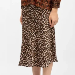 Best Jupe effet satinée imprimé léopard jess Femme Femme Jupe, Robe