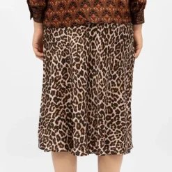 Best Jupe effet satinée imprimé léopard jess Femme Femme Jupe, Robe