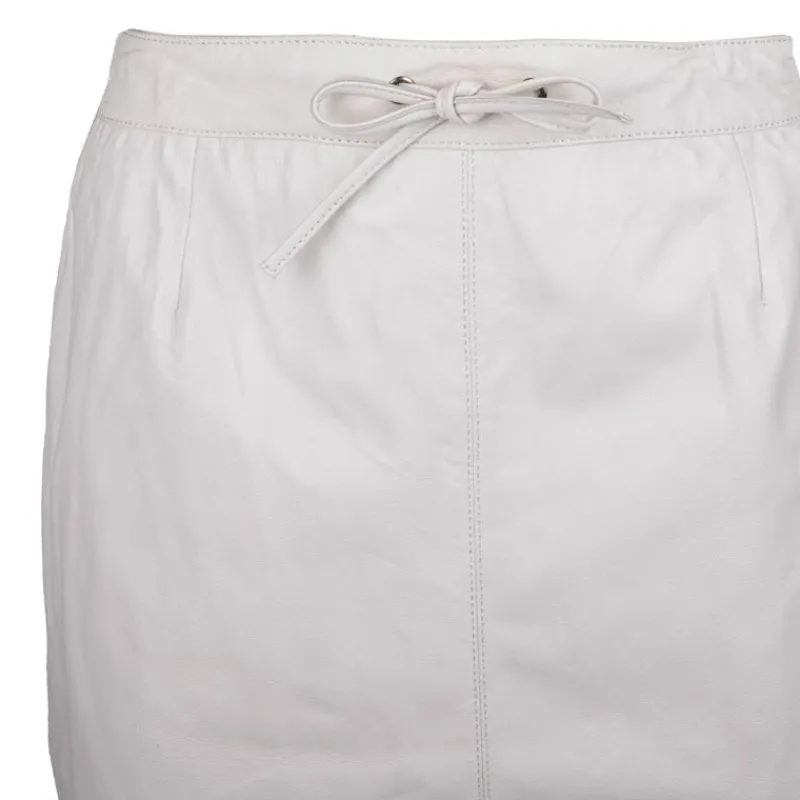 Outlet Jupe en cuir celia blanche Femme Femme Jupe, Robe