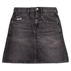 Clearance Jupe en jean noir droite Femme Femme Jupe, Robe