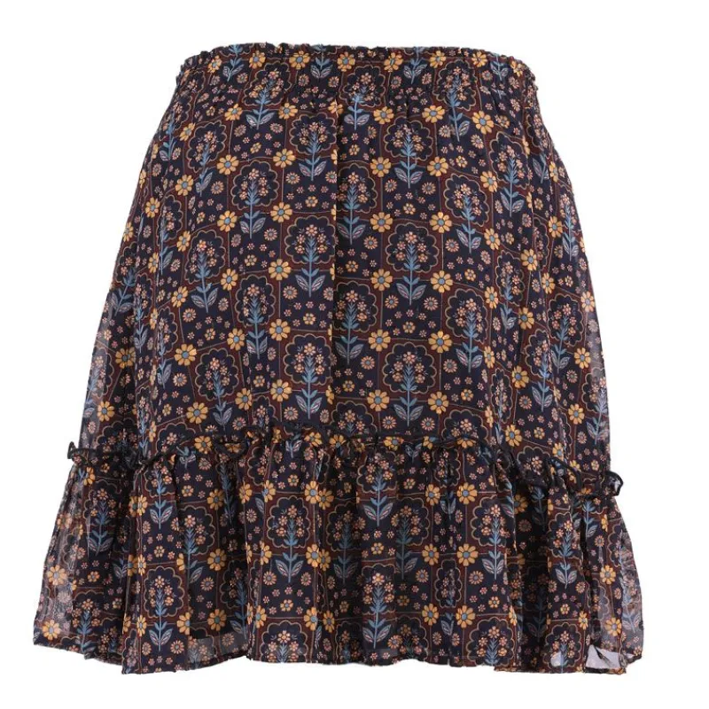 Outlet Jupe isalda bordeaux imprimée Femme Femme Jupe, Robe