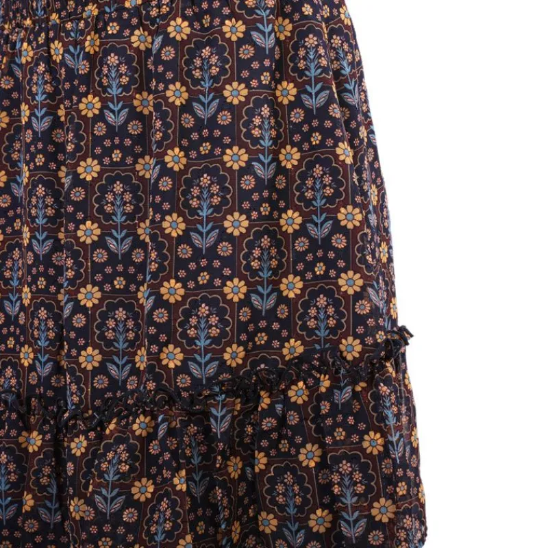 Outlet Jupe isalda bordeaux imprimée Femme Femme Jupe, Robe