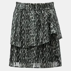 Outlet Jupe élastique loralie grey à motif avec volants Femme Femme Jupe, Robe