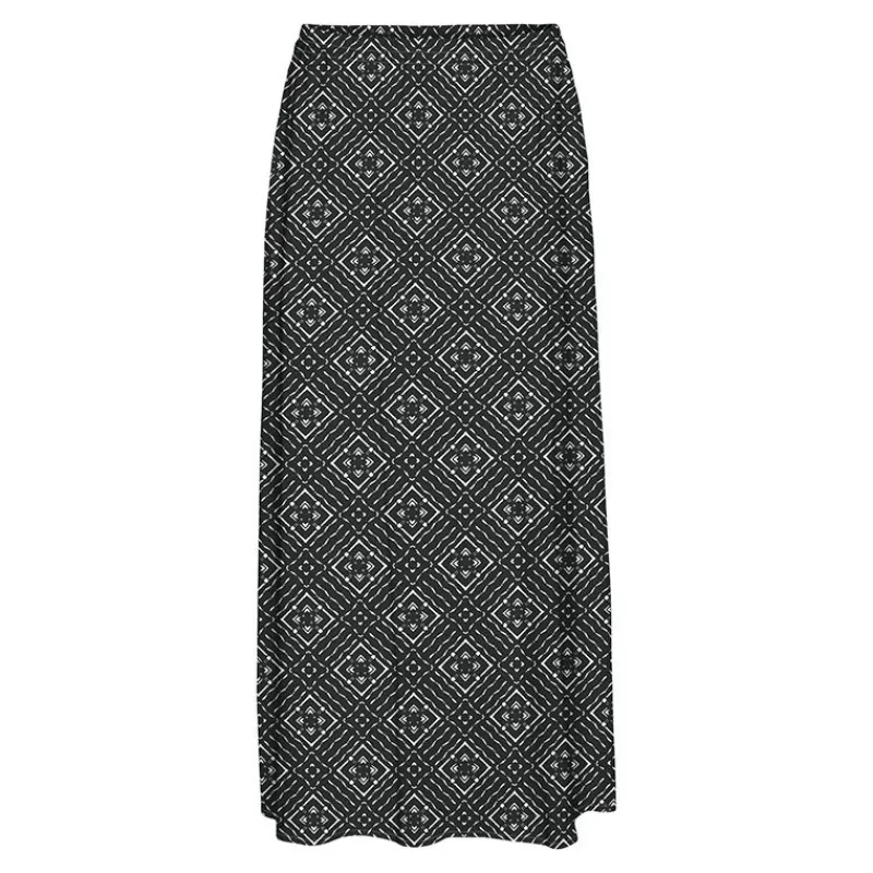 Online Jupe longue à motif géométrique avec fente Femme Femme Jupe, Robe