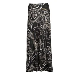 Sale Jupe longue fluide vava imprimé graphique Femme Femme Jupe, Robe