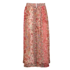 Discount Jupe longue imprimé patchwork à fleurs Joa Femme Femme Jupe, Robe