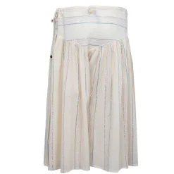 Clearance Jupe mi longue fils brillants à rayures Femme Femme Jupe, Robe