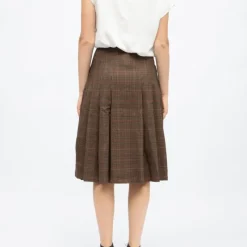 Sale Jupe mi longue motif prince de galles jeanne Femme Femme Jupe, Robe