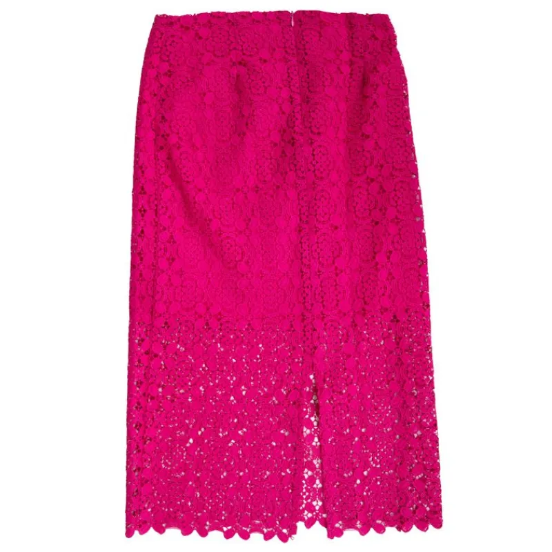 New Jupe midi brodée droite joya Femme Femme Jupe, Robe