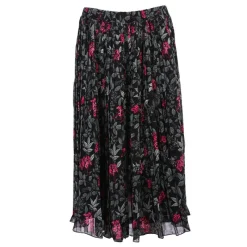 Sale Jupe tacha imprimée floral et rouge Femme Femme Jupe, Robe
