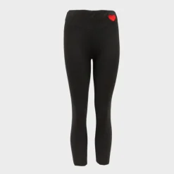 Sale Legging fourré myrta avec coeur brodé rouge Femme Femme Pantalon