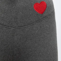 Best Legging fourré myrta avec coeur brodé rouge Femme Femme Pantalon