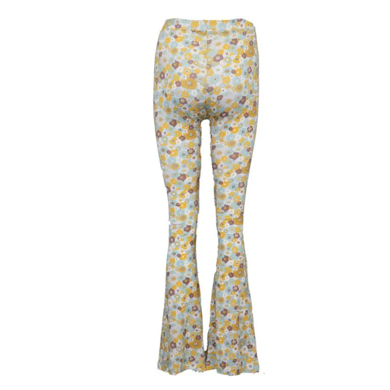 Clearance Legging martina évasé vintage à fleurs Femme Femme Pantalon