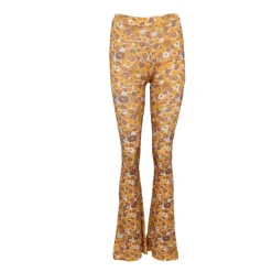 Legging martina évasé vintage à fleurs Femme Femme Pantalon