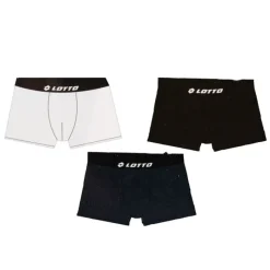Clearance Lot de 3 boxers coton blanc noir bleu marine Homme Homme Boxer, Caleçon