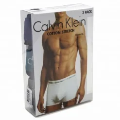 Online Lot de 3 boxers coton doux bicolores Homme Homme Boxer, Caleçon