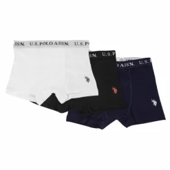 New lot de 3 boxers en coton stretch Homme Homme Boxer, Caleçon