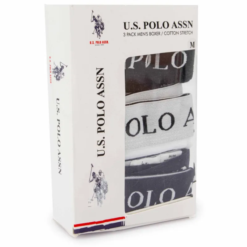 New lot de 3 boxers en coton stretch Homme Homme Boxer, Caleçon