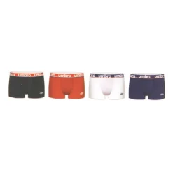 Sale Lot de 4 boxers rouge/blanc/noir/bleu Homme Homme Boxer, Caleçon