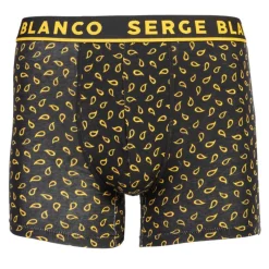 Outlet Lot de 2 boxers uni et à motifs avec bordure colorée Homme Homme Boxer, Caleçon