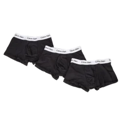 Lot de 3 boxers unis coton stretch homme Homme Boxer, Caleçon