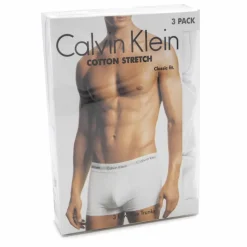 Lot de 3 boxers unis coton stretch homme Homme Boxer, Caleçon