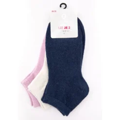 Outlet Lot de 3 chaussettes simona Femme Femme Chaussettes