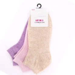 Outlet Lot de 3 chaussettes simona Femme Femme Chaussettes