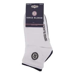 Hot Lot de 3 paires de chaussettes semi montantes logo cheville Homme Homme Chaussettes