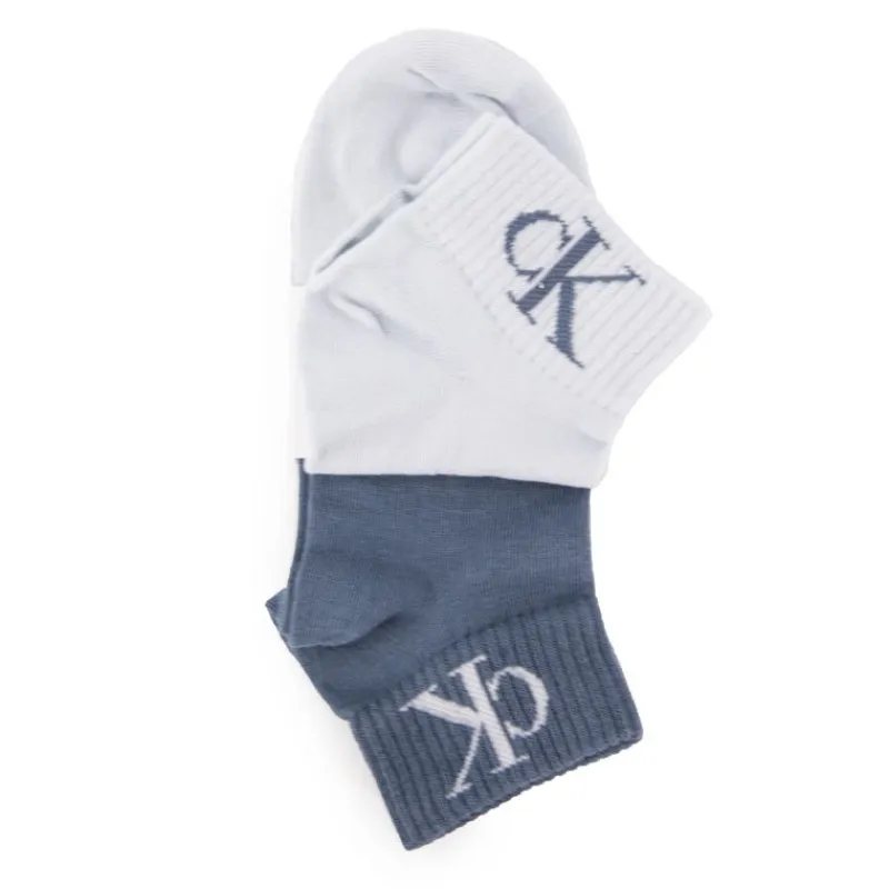 Discount Lot de 2 paires de chaussettes avec élastique aux cheville Femme Femme Chaussettes