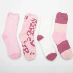 Hot Lot de 4 paires de chaussettes chausson zarina Femme Femme Chaussettes