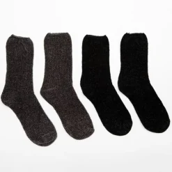 Outlet Lot de 2 paires de chaussettes velours 22427 Femme Femme Chaussettes