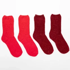 Online Lot de 2 paires de chaussettes velours 22427 Femme Femme Chaussettes