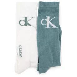 Outlet Lot de 2 paires de chaussettes Blanches & Grises Homme Homme Chaussettes
