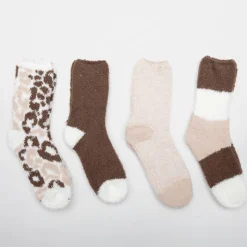 Outlet Lot de 4 paires de chaussettes chausson zarina Femme Femme Chaussettes