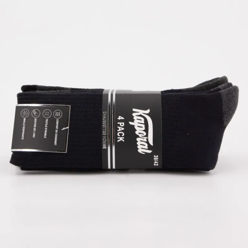 Lot de 4 paires de chaussettes de sport jacquelin Homme Homme Chaussettes