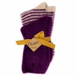Hot Lot de 2 paires de chaussettes fluffy Cheriane Femme Femme Chaussettes