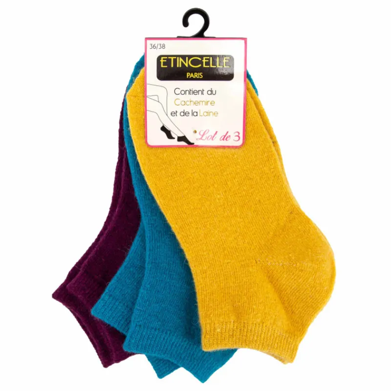 Discount Lot de 3 paires de chaussettes Claudinette Femme Femme Vetements De Sports Femme|Chaussettes