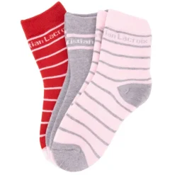 Online Lot de 3 paires de chaussettes colorées à rayures Enfant Enfant Chaussettes